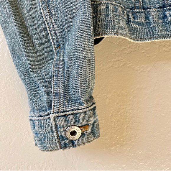 NWOT Gap Denim Jacket with Custom Motorcycle Embroidery - Picture 4 of 5